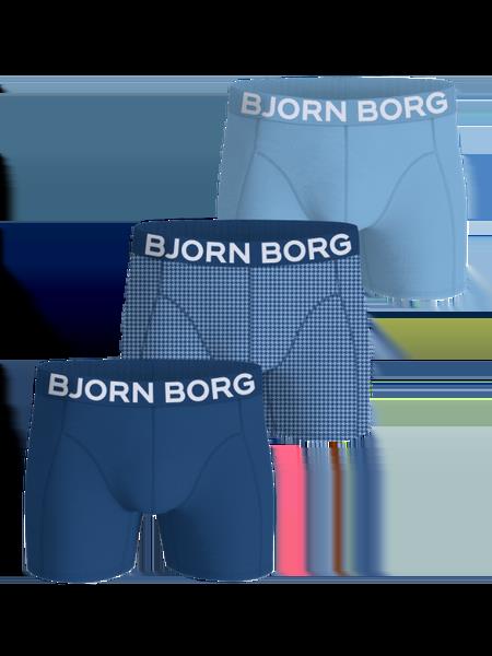 Björn Borg Organic Cotton Stretch Boxers 3-pack Blå, S