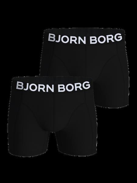 Björn Borg Organic Cotton Stretch Boxers 2-pack Sort, XXL