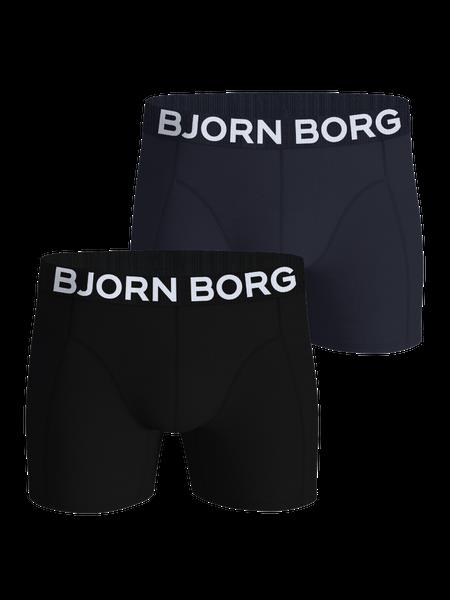 Björn Borg Organic Cotton Stretch Boxers 2-pack Sort, XXL