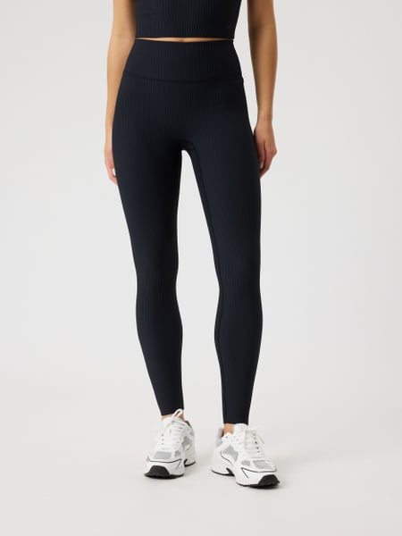 Björn Borg Studio Ribbed Tights Sort, M