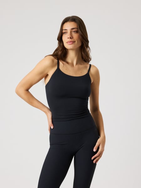 Björn Borg Studio Soft Cropped Tank Top Sort, M