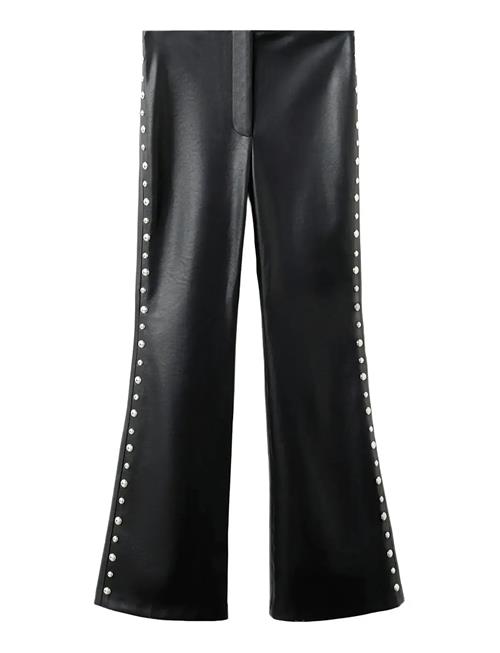 Mango | Studded Faux-Leather Trousers | 34