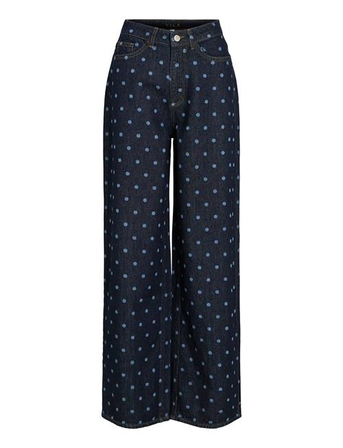 Vila | Vifreya Pal Hw Dot Wide Jeans Dbd | 36 x 32
