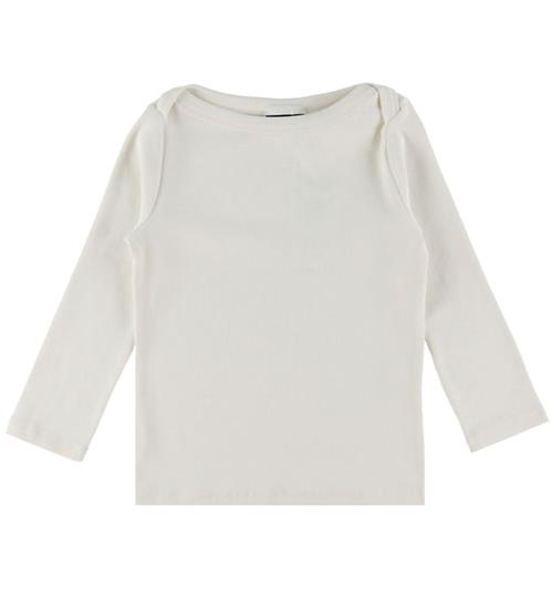 LMTD Bluse - Boatneck - Rib - NlfEnvo - White Alyssum