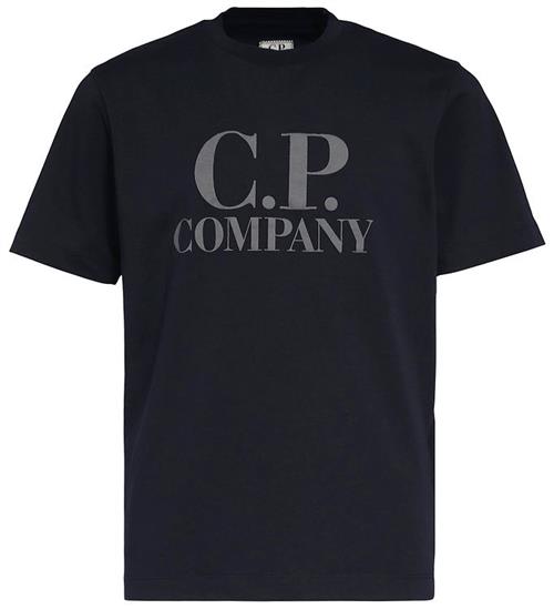 C.P. Company T-shirt - Total Eclipse Blue m. Grå