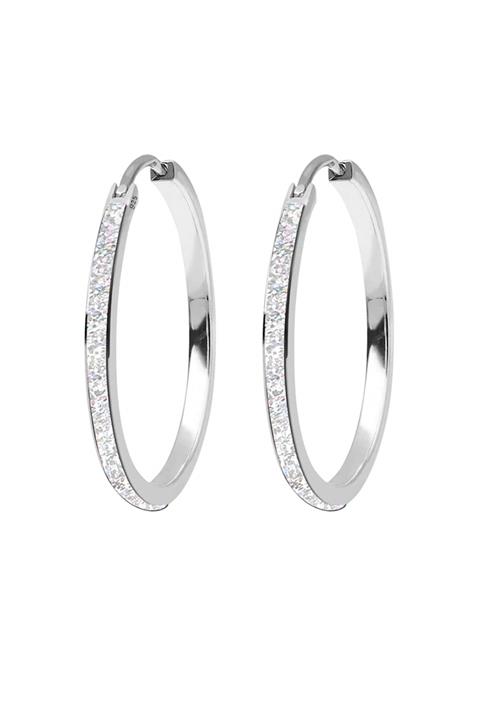 ELLI Øreringe 'Sparkly Emaille'  sølv