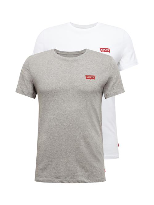 LEVI'S ® Bluser & t-shirts 'Graphic Crewneck T-Shirt - 2 Pack'  grå / hvid