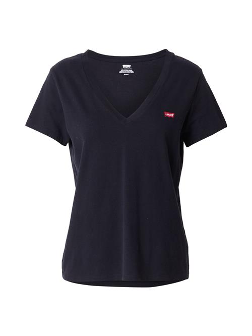 LEVI'S ® Shirts 'The Perfect V-Neck'  brandrød / sort / hvid