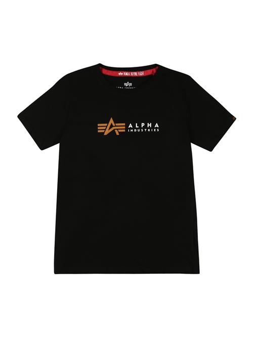 ALPHA INDUSTRIES Shirts  gylden gul / sort / hvid