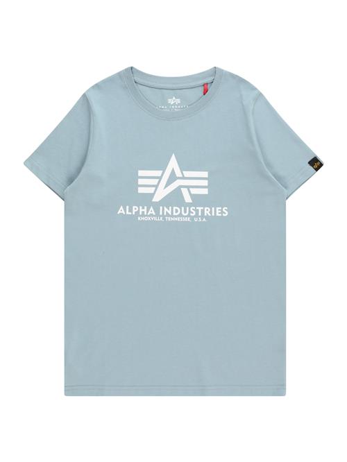 ALPHA INDUSTRIES Shirts  dueblå / hvid