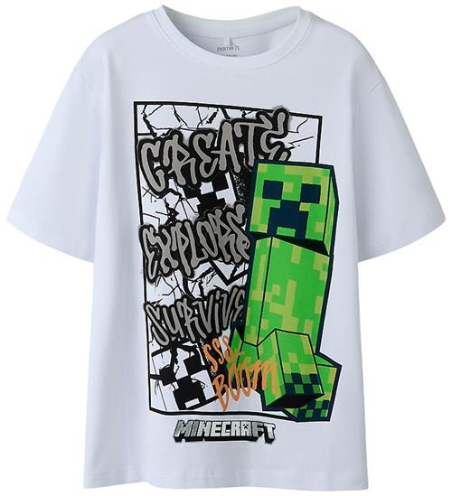Name It T-Shirt - NkmMase - Minecraft - Hvid