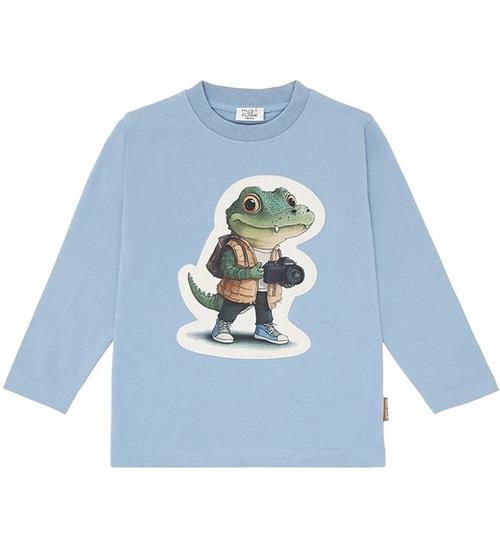 Hust and Claire Bluse - HCAnton - Lyseblå m. Krokodille