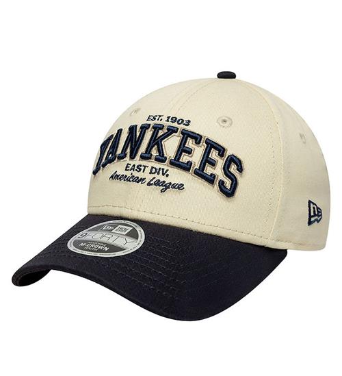 New Era Kasket - 9Forty - New York Yankees - Lys Beige/Navy