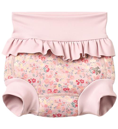 Wheat Blebadebukser m. Flæser - Rita - UV40+ - Powder Flowers an