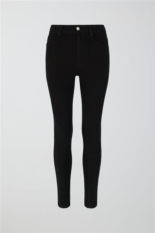 Gina Tricot - Molly petite high w jeans - Highwaist jeans - Sort - S - Dame