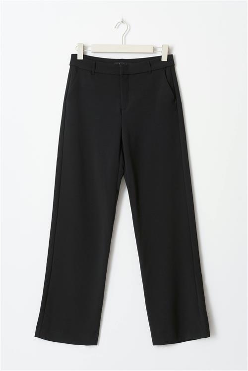Gina Tricot - Straight tall trousers - Habitbukser - Sort - 36 - Dame