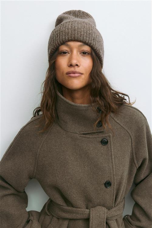 Gina Tricot - Rib beanie - Hatter & Luer - Beige - ONESIZE - Dame