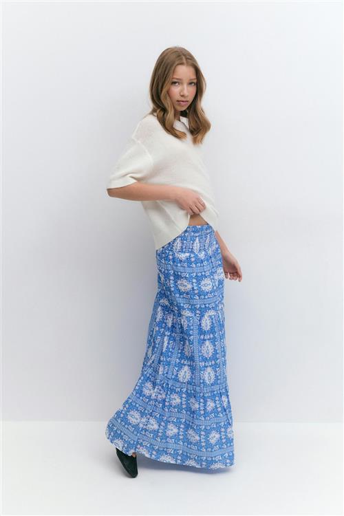 Gina Tricot - Y iconic boho maxi skirt - Nederdele til piger 9–14 år - Blå - 170 - Pige