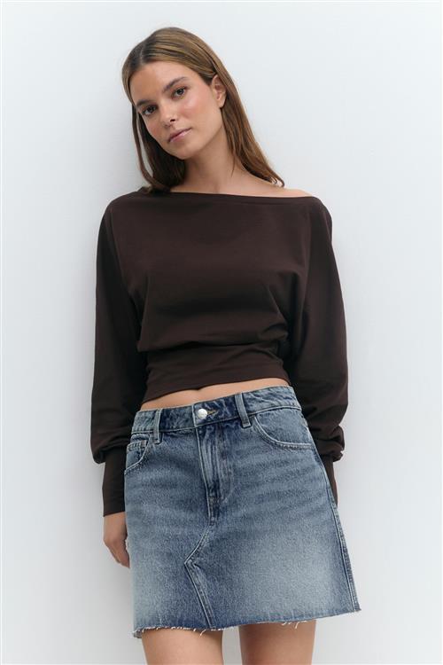 Gina Tricot - Short denim skirt - Denimnederdele - Blå - 32 - Dame