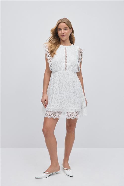 Gina Tricot - Lace dress - korte kjoler - Hvid - 34 - Dame