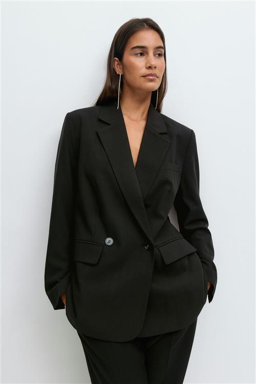 Gina Tricot - Double breasted blazer - Blazere - Sort - L - Dame