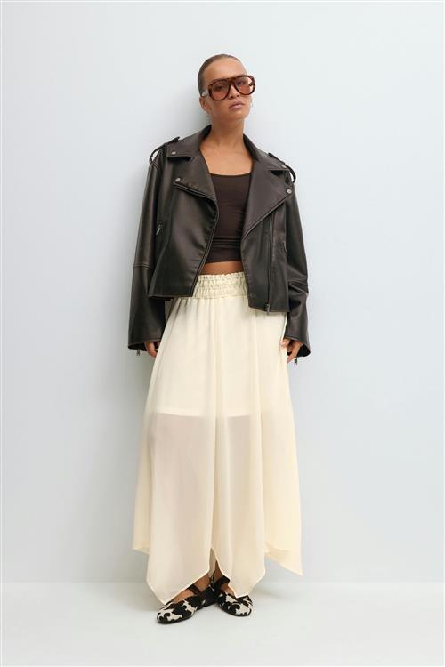 Gina Tricot - Maxi skirt - Nederdele - Hvid - XL - Dame