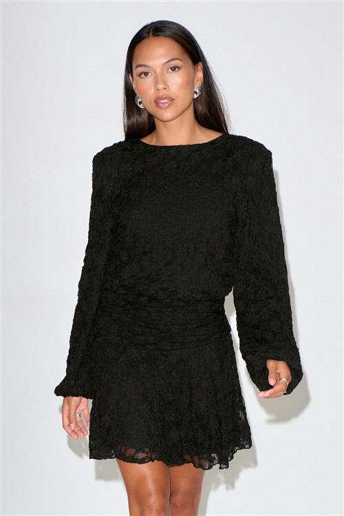 Gina Tricot - Lace loose dress - Kjoler - Sort - M - Dame