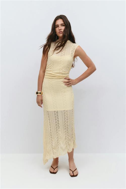 Gina Tricot - Lace dress - Lange kjoler - Gul - M - Dame