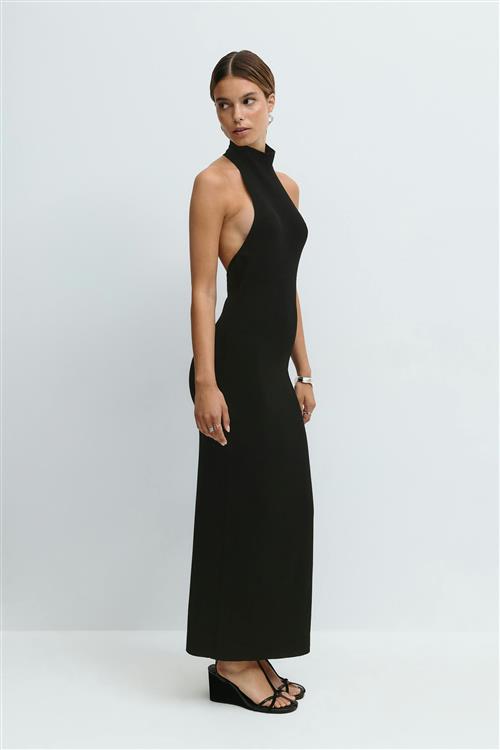 Gina Tricot - Turtleneck knitted dress - Strikkjoler - Sort - XL - Dame