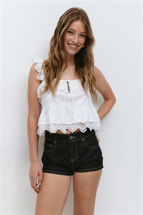 Gina Tricot - Micro denim shorts - Denim shorts - Blå - 38 - Dame