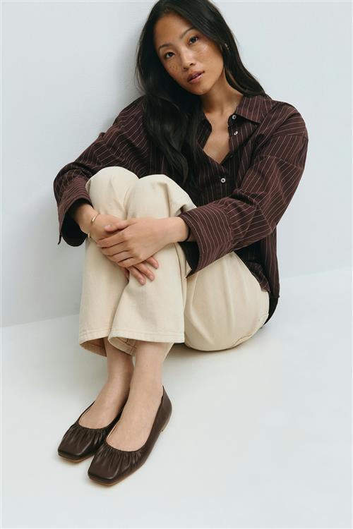 Gina Tricot - Ballet flats - ballerinasko - Brun - 36 - Dame