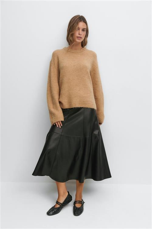 Gina Tricot - Crew neck knitted sweater - Trøjer - Hvid - M - Dame