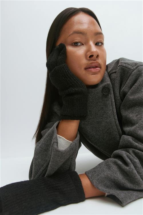 Gina Tricot - Layered gloves - Handsker - Sort - ONESIZE - Dame