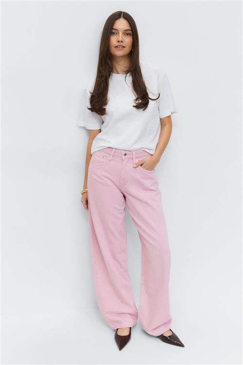 Gina Tricot - Baggy-crush jeans - Baggy & loose jeans - Lyserød - 36 - Dame