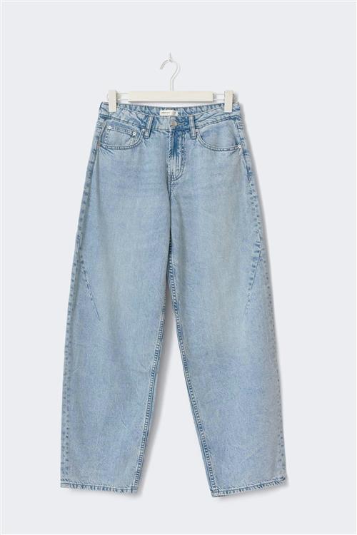 Gina Tricot - Baggy-crush tall jeans - Baggy & loose jeans - Blå - 38 - Dame