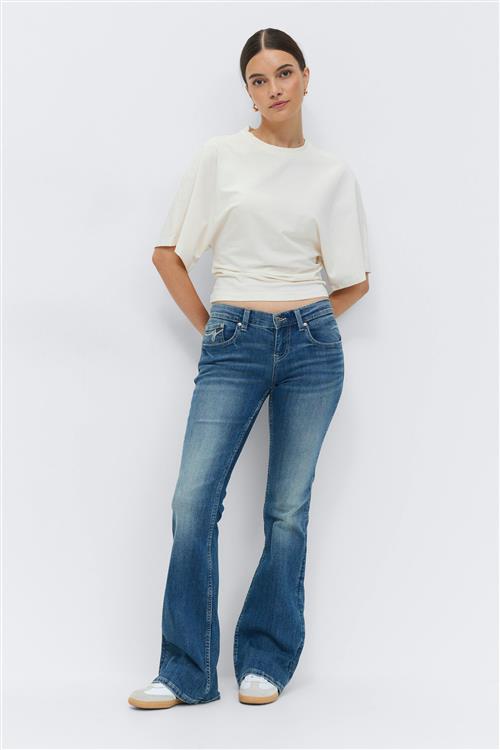 Gina Tricot - Ultra low bootcut jeans - ultra low waist - Blå - 40 - Dame