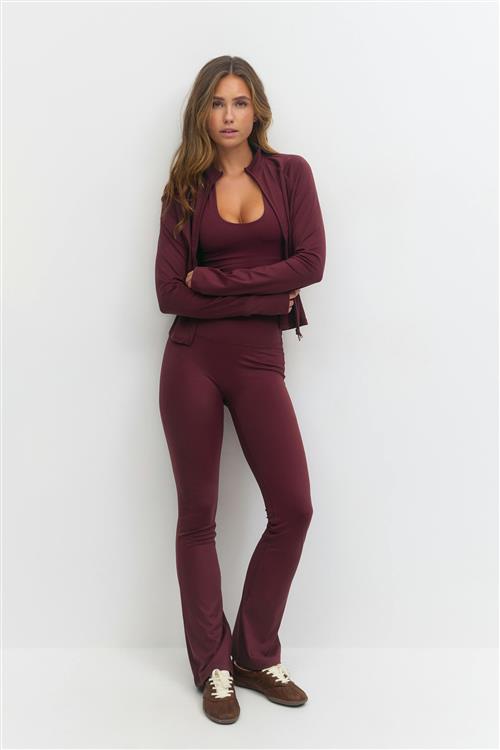 Gina Tricot - Flare yoga tights - yoga pants - Rød - L - Dame