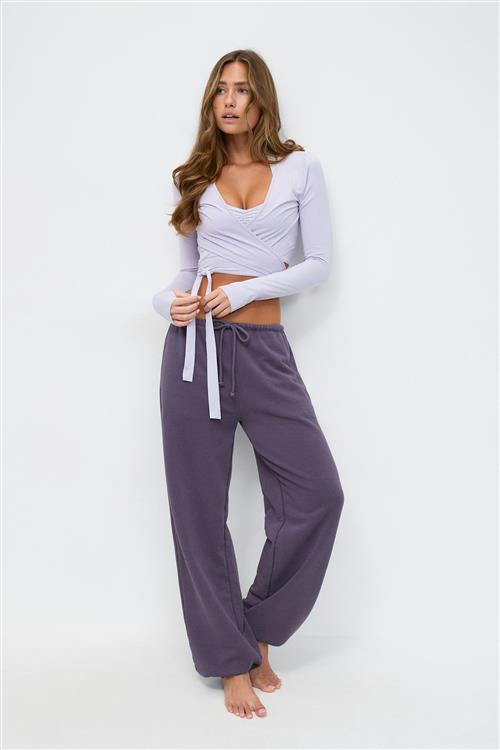 Gina Tricot - Soft sport sweatpants - Joggingbukser - Lilla - M - Dame