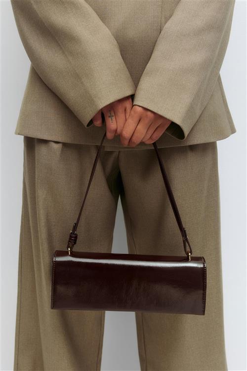 Gina Tricot - Small patent shoulder bag - Skuldertasker - Rød - ONESIZE - Dame