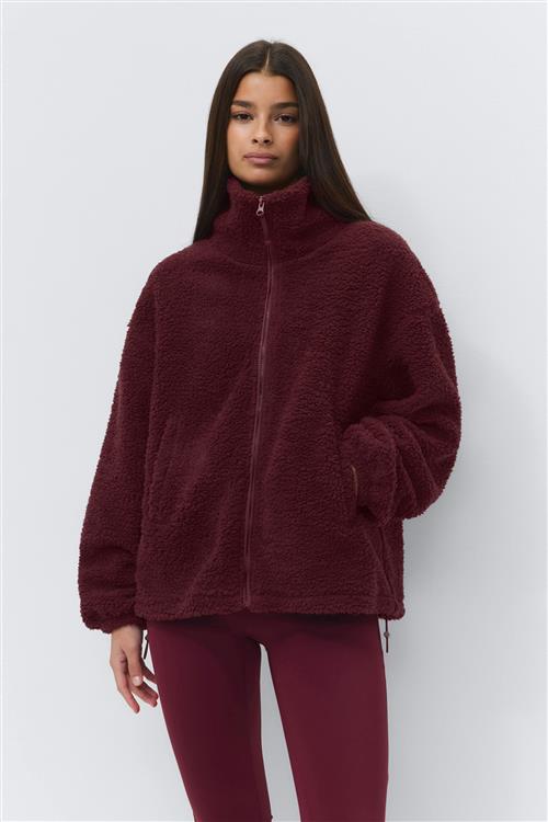 Gina Tricot - Sport fleece jacket - teddy jakker - Rød - XS - Dame