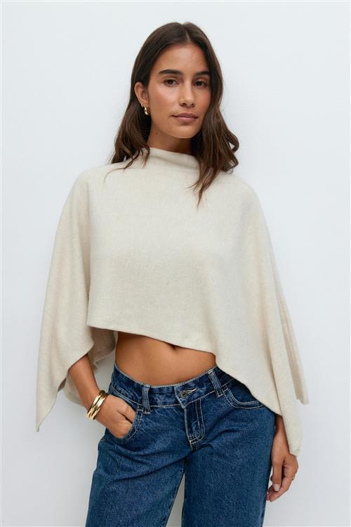 Gina Tricot - Soft cape - kapper - Beige - XS/S - Dame