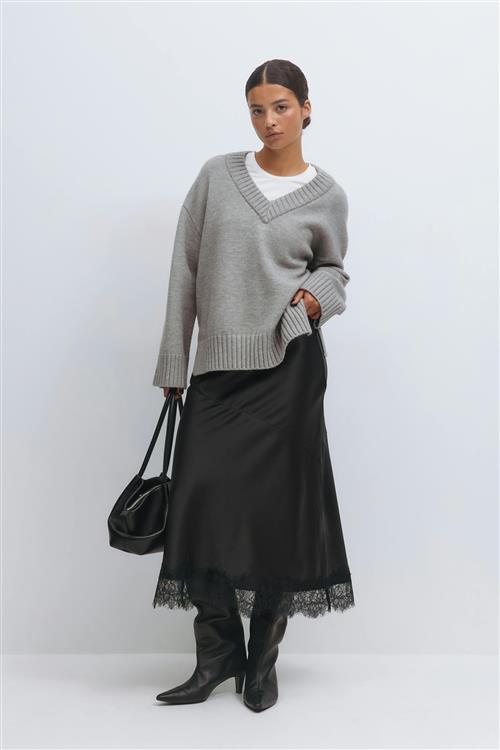 Gina Tricot - Lace skirt - blonde-nederdele - Sort - XL - Dame