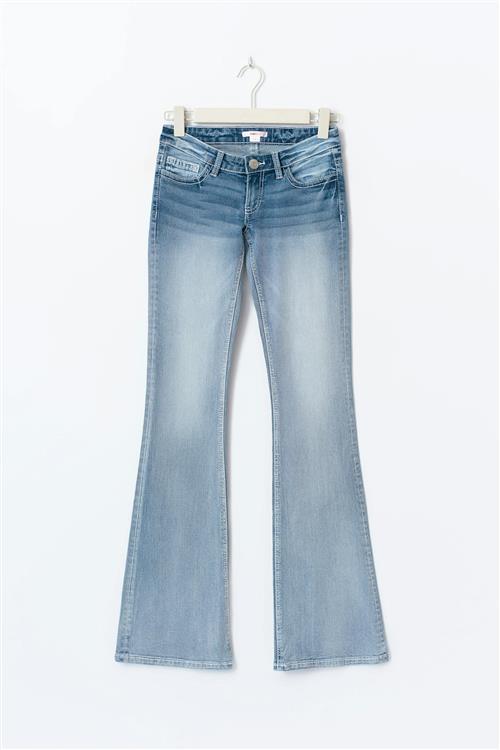 Gina Tricot - 14+ strike a pose flare jeans - Jeans - Blå - L - Dame