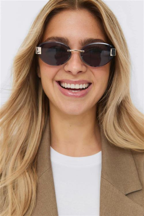 Gina Tricot - Rimless sunglasses - Solbriller - Sort - ONESIZE - Dame