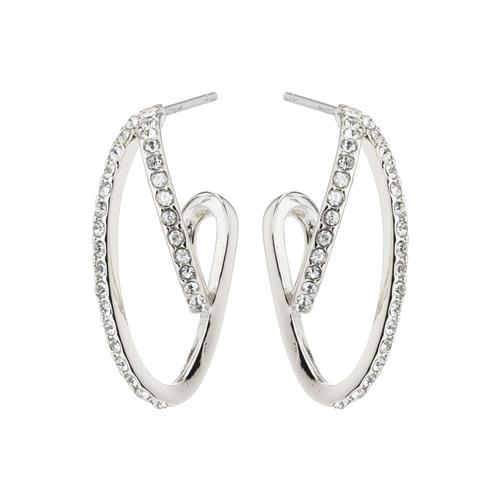 Pilgrim ETTY krystal øreringe sølvbelagt