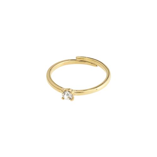 Pilgrim LULU krystal stack ring guldbelagt