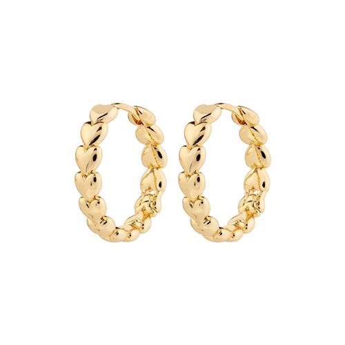 Pilgrim MAEVE hoop øreringe guldbelagt