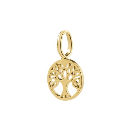 Pilgrim CHARM mini livets træ vedhæng guldbelagt