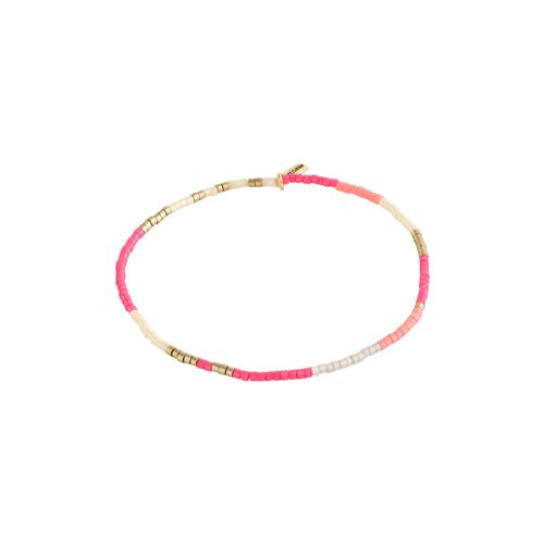 Pilgrim ALISON armbånd pink, guldbelagt