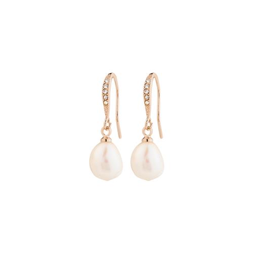 Pilgrim JASMIN perle øreringe rosaguldbelagt